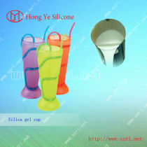Silicone rubber for candles