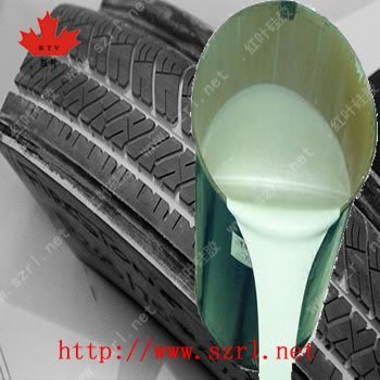 Liquid silicones for automobile tire molds