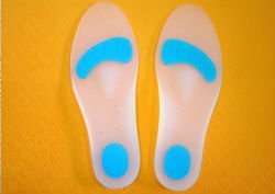 Fashion silicone rubber insole for shoes