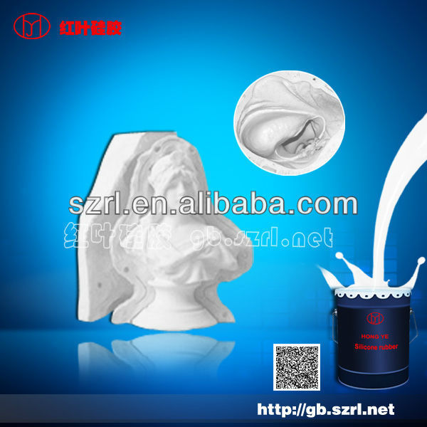 Manufacture of latex silicone rubber for gypsum molding