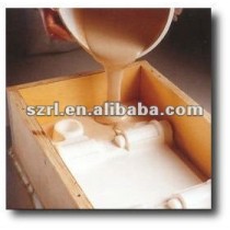 Pouring liquid silicone stone molding