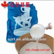 Liquid silicon for cement crafts mold making