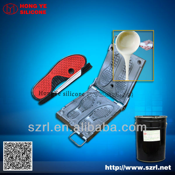 Silicone rubber for shoe molding