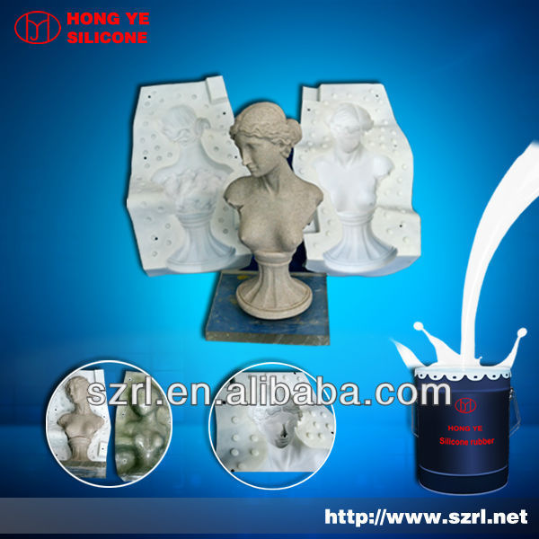 Liquid silicone rubber compound for plaster products moulding