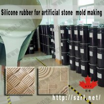 Silicone rubber for cement moulding