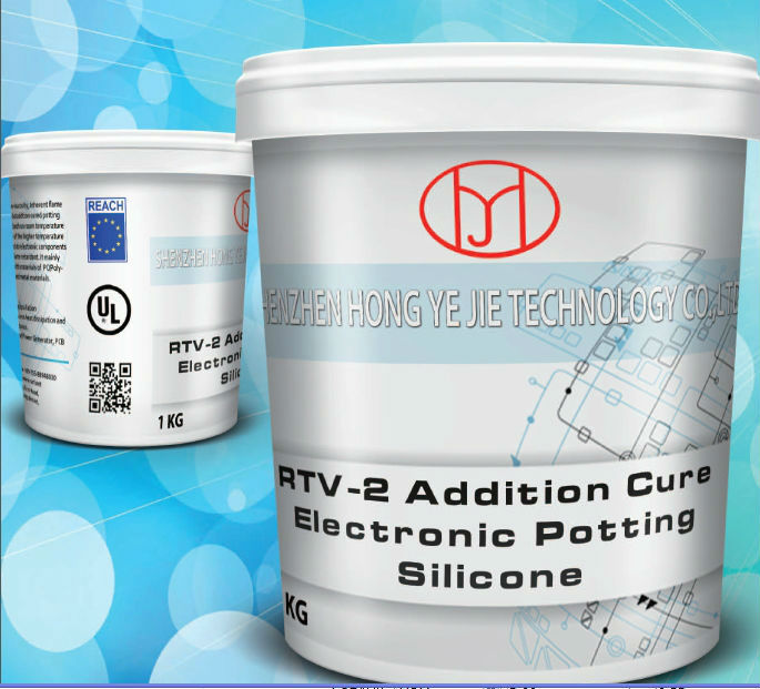 Electronic potting compound silicone for good elasticity