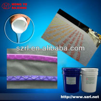 Silicone ink for textile printing