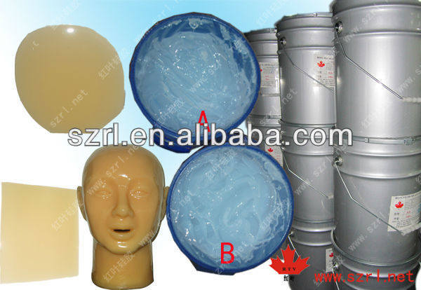Silicone rubber equivalent to Dragonskin 10 and Ecoflex 0030 from Smooth-On