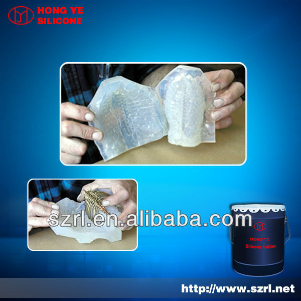 Liquid silicone for plaster mould making