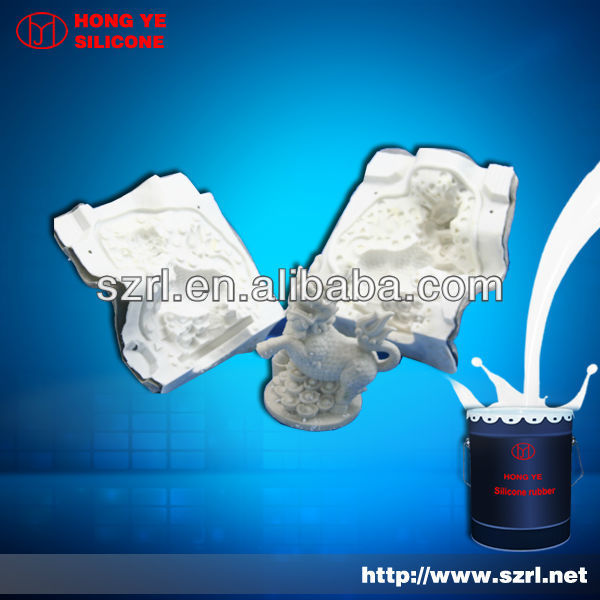 Low shrinkage silicone rubber for stone making
