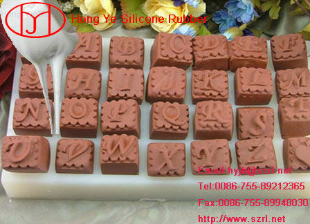Making food molds using silicone rubber