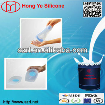 Soft silicon rubber for orthotic shoe insole