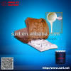 Liquid silicone for making molds of gypsum board