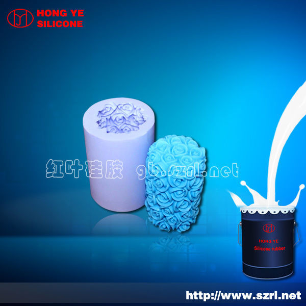 Liquid silicone rubber for candle mold making