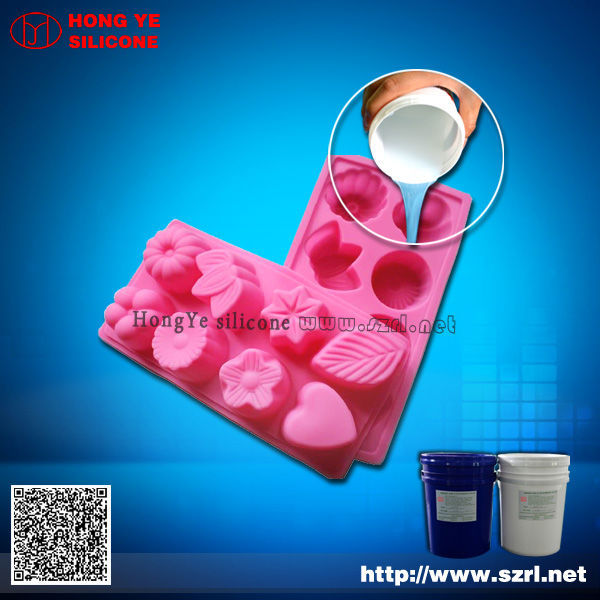 RTV silicone compound for decorating cakes