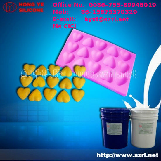 Liquid silicone compound for chocolate molds