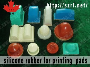 Pad printing silicone rubber for electroplating toys
