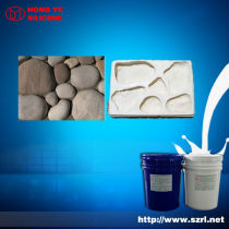 Addition cured silicone for cement molding