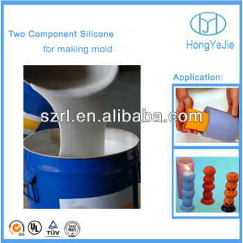Rtv-2 silicon rubber for candle mould making