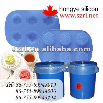 Additional curing silicone rubber for mold making
