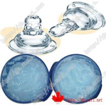 Injection molding silicone for baby nipples