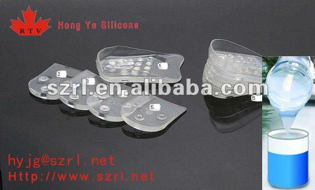 FDA Softliquid silicone rubber for Eco-friendly Silicone Insole / Foot Care Insole For Shoes