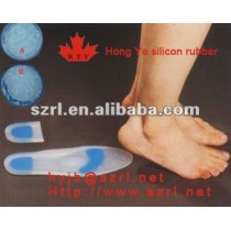silicon insole made of platinum cured silicone