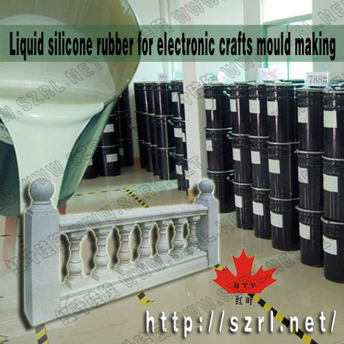 Addition cured silicone rubber for cement items