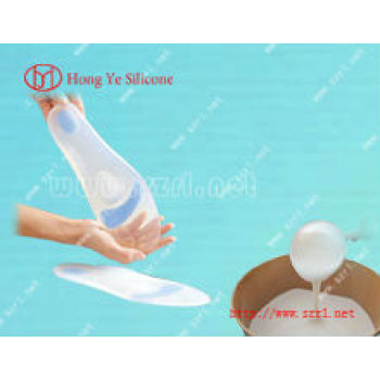 Platinum cured silicone rubber for shoe insole making