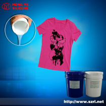 Clear silicone ink for polo T-shirt printing