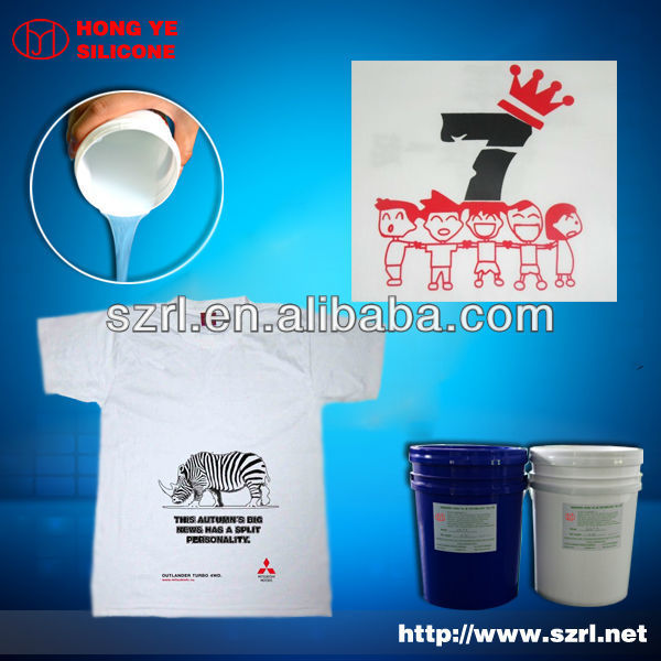 silicone ink for textile screen printing