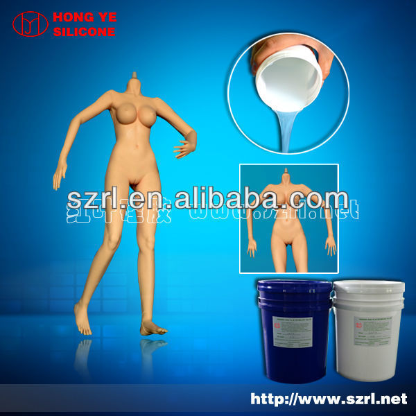 Injection silicone rubber for simulation human body