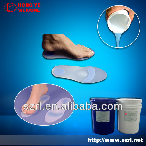 silicone for pressure relif shoe insoles