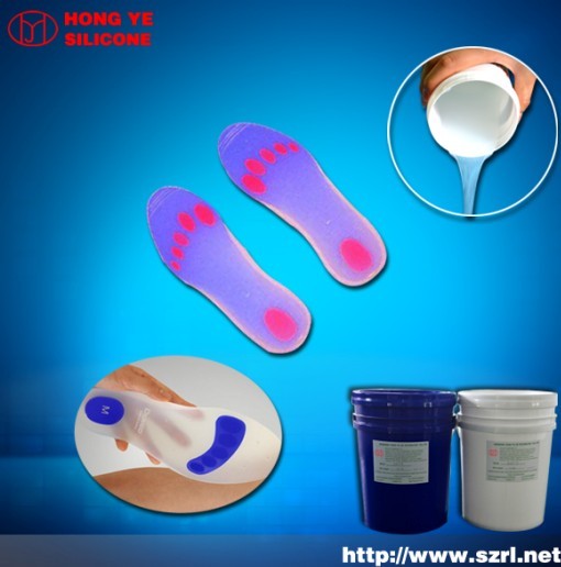 silicon rubber for breathable forefoot insoles