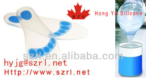 Qseries transparent liquid silicone rubber for foot insoles