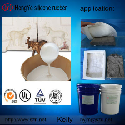 RTV silicone mold for cement casting