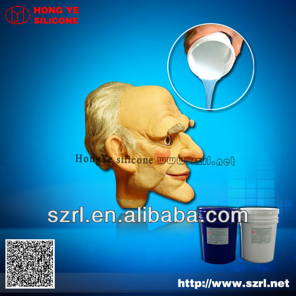 Addition cure life casting silicone rubber for mask making