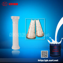 Addition cure silicone rubber for gypsum column