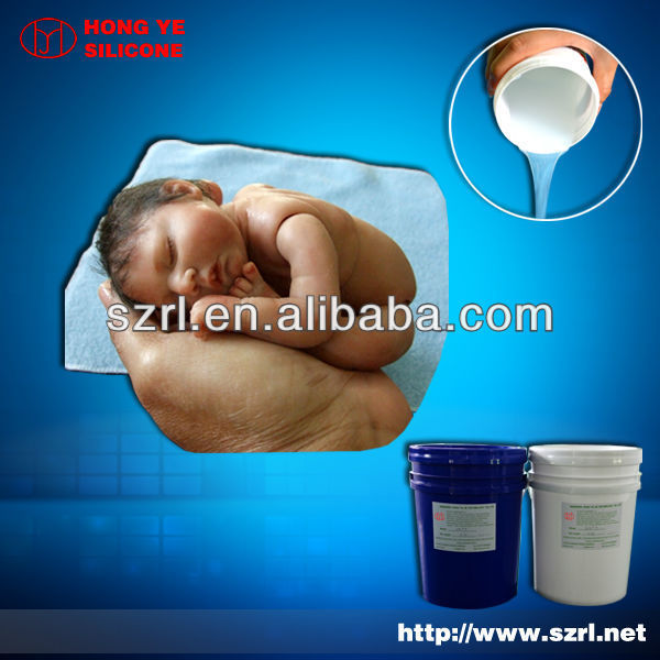 Liquid life casting silicone rubber for baby