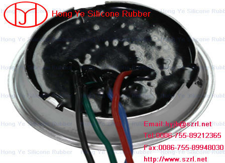 Electronic Potting Silicon Rubber black color with water-proof