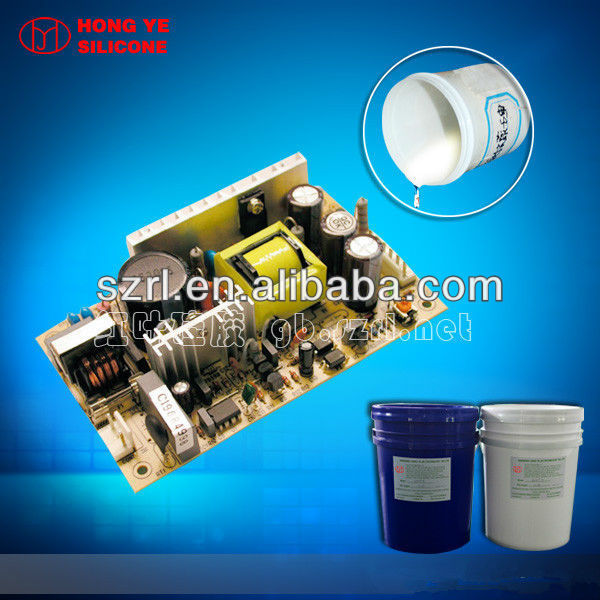 Condensation liquid silicone rubber for electronic potting