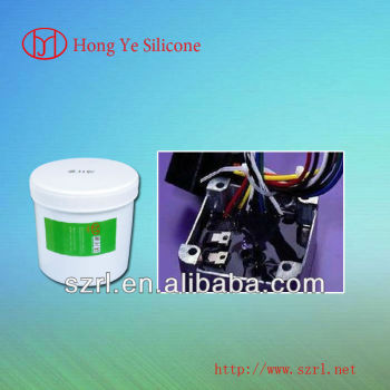 Electronic potting compound fire resistant silicone rubber