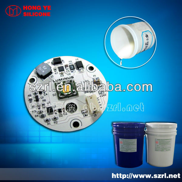 LED silicone rubber material for potting