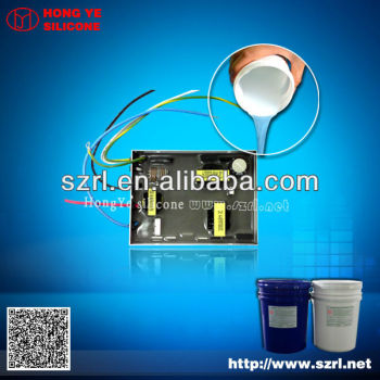 Electronic potting silicone material for PVC board