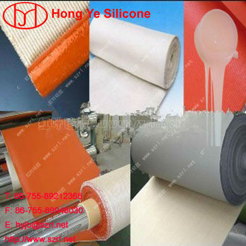 Silicone rubber screen printing ink for coating fiberglass cloth