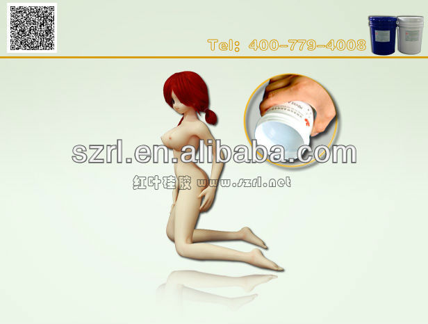 Human skin life casting silicone rubber for adult dolls
