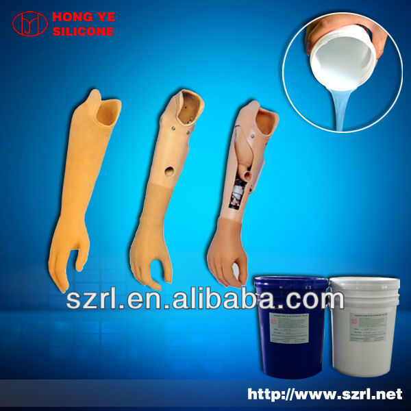 body of silicone rubber material