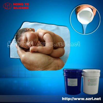 Hongye Platinum cured silicone rubber for the baby's hand/foot