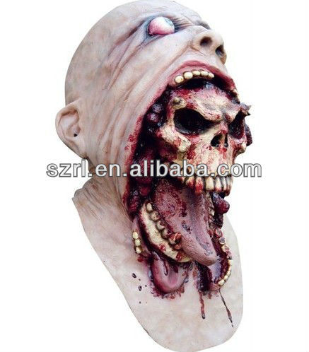 Lifecasting silicone for giant scary clown Halloween costume mask prop