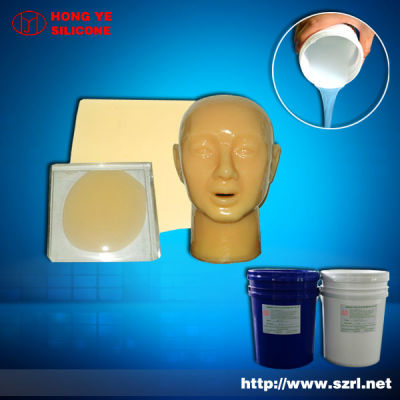 Life casting silicone rubber for anthropomorphic dummy